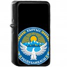 National emblem of Kyrgyzstan - Oil Windproof Black Lighters Briquet Encendedor