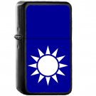 National Emblem of the Republic of China - Oil Windproof Black Lighters Briquet Encendedor