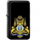 Royal arms of Cambodia - Oil Windproof Black Lighters Briquet Encendedor