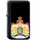 Royal coat of arms of the Netherlands - Oil Windproof Black Lighters Briquet Encendedor