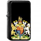 Royal Coat of Arms of the United Kingdom - Oil Windproof Black Lighters Briquet Encendedor
