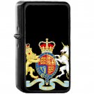 Royal Coat of Arms of the United Kingdom (HM Government) - Oil Windproof Black Lighters Briquet Encendedor