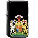 Royal Coat of Arms of the United Kingdom (Scotland) - Oil Windproof Black Lighters Briquet Encendedor