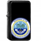 Seal of the Federated States of Micronesia - Oil Windproof Black Lighters Briquet Encendedor