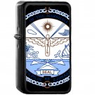Seal of the Marshall Islands - Oil Windproof Black Lighters Briquet Encendedor