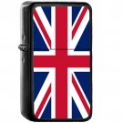 Country Flag of the United Kingdom - Oil Windproof Black Lighters Briquet Encendedor