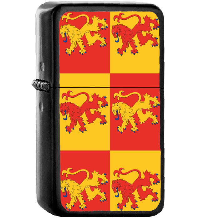 Glyndwr's Banner - Oil Windproof Black Lighters Briquet Encendedor