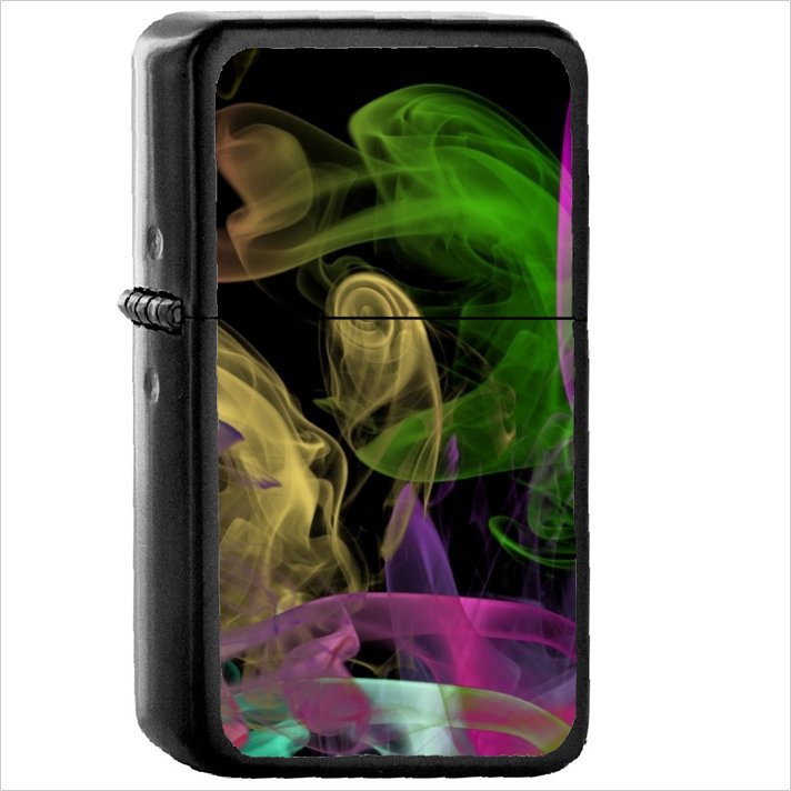 3D Oil Windproof Black Lighter Briquet Encendedor L97
