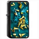 Abstract 3D Oil Windproof Black Lighter Briquet Encendedor L1244