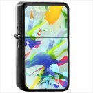 Abstract Artistic Oil Windproof Black Lighter Briquet Encendedor L698