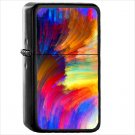 Abstract Colors Oil Windproof Black Lighter Briquet Encendedor L2223
