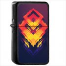 Abstract Facets Oil Windproof Black Lighter Briquet Encendedor L1904