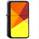 Abstract Orange Oil Windproof Black Lighter Briquet Encendedor L2476