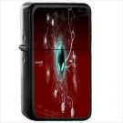 Alienware Oil Windproof Black Lighter Briquet Encendedor L42