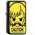 Anime Certain Scientific Railgun Oil Windproof Black Lighter Briquet Encendedor L1179