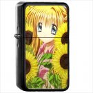 Anime Air Sunflower Oil Windproof Black Lighter Briquet Encendedor L1824