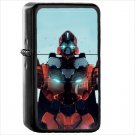 Anime Aldnoah.Zero Oil Windproof Black Lighter Briquet Encendedor L3515