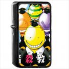Anime Assassination Classroom Oil Windproof Black Lighter Briquet Encendedor L1739