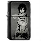 Anime Attack On Titan Oil Windproof Black Lighter Briquet Encendedor L1227