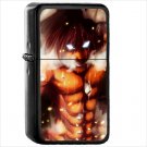 Anime Attack On Titan Oil Windproof Black Lighter Briquet Encendedor L1346