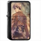 Anime Attack On Titan Oil Windproof Black Lighter Briquet Encendedor L1741