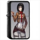 Anime Attack On Titan Oil Windproof Black Lighter Briquet Encendedor L1819