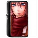 Anime Attack On Titan Oil Windproof Black Lighter Briquet Encendedor L2116