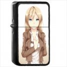 Anime Attack On Titan Oil Windproof Black Lighter Briquet Encendedor L2117