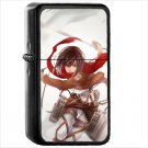 Anime Attack On Titan Oil Windproof Black Lighter Briquet Encendedor L2266