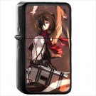 Anime Attack On Titan Oil Windproof Black Lighter Briquet Encendedor L2422