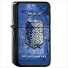 Anime Attack On Titan Oil Windproof Black Lighter Briquet Encendedor L2569