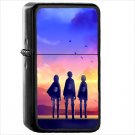 Anime Attack On Titan Oil Windproof Black Lighter Briquet Encendedor L3561