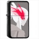 Anime Black Rock Shooter Oil Windproof Black Lighter Briquet Encendedor L3148