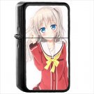 Anime Charlotte Oil Windproof Black Lighter Briquet Encendedor L1566