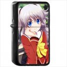 Anime Charlotte Oil Windproof Black Lighter Briquet Encendedor L2070