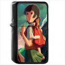 Anime Children Who Chase Lost Voices Oil Windproof Black Lighter Briquet Encendedor L3327
