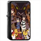 Anime Crossover Oil Windproof Black Lighter Briquet Encendedor L847