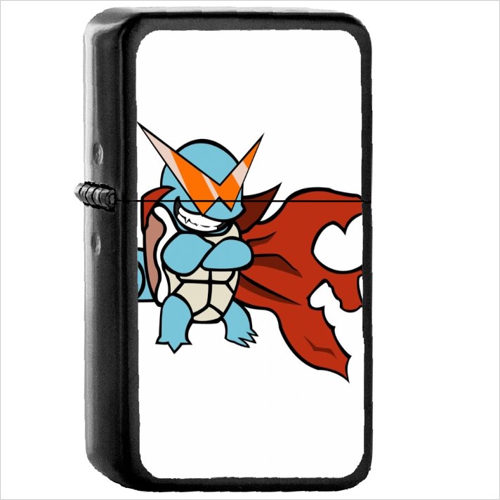 Anime Crossover Oil Windproof Black Lighter Briquet Encendedor L2028