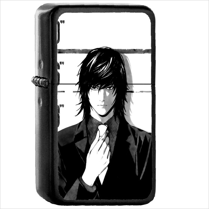 Anime Death Note Oil Windproof Black Lighter Briquet Encendedor L1664
