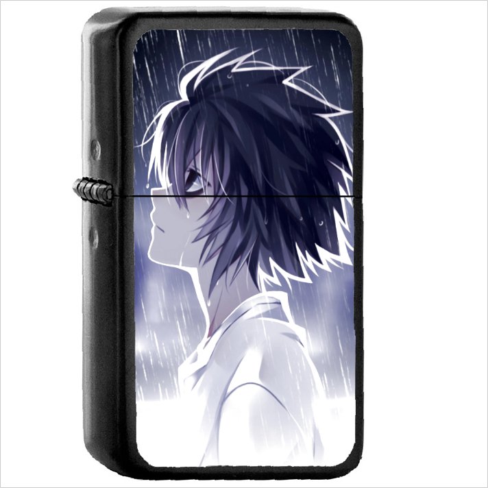 Anime Death Note Oil Windproof Black Lighter Briquet Encendedor L3542
