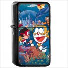 Anime Doraemon Oil Windproof Black Lighter Briquet Encendedor L3231