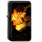 Anime Fairy Tail Oil Windproof Black Lighter Briquet Encendedor L2456