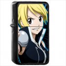 Anime Fairy Tail Oil Windproof Black Lighter Briquet Encendedor L2614