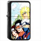Anime Naruto Oil Windproof Black Lighter Briquet Encendedor L2911