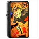 Anime Naruto Japanese Japan Oil Windproof Black Lighter Briquet Encendedor L2979