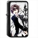 Anime Guilty Crown Oil Windproof Black Lighter Briquet Encendedor L1386