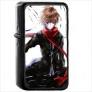 Anime Guilty Crown Oil Windproof Black Lighter Briquet Encendedor L2174