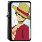 Anime One Piece Japanese Manga Oil Windproof Black Lighter Briquet Encendedor L1260