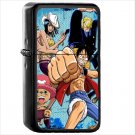 Anime One Piece Japanese Manga Oil Windproof Black Lighter Briquet Encendedor L1454