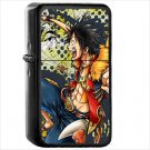 Anime One Piece Japanese Manga Oil Windproof Black Lighter Briquet Encendedor L1478